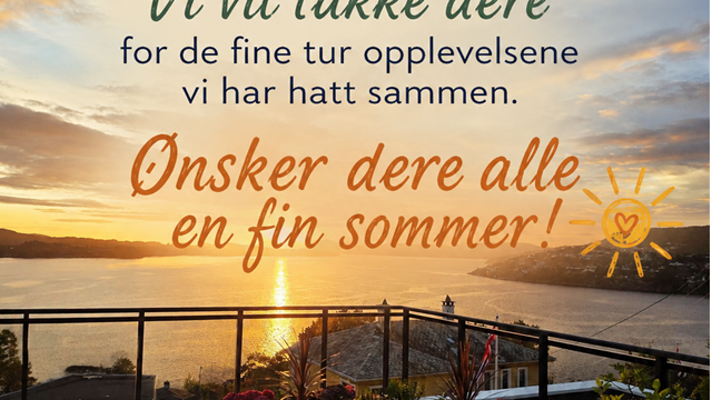 God sommer fra turgruppen! Sees igjen i høst.