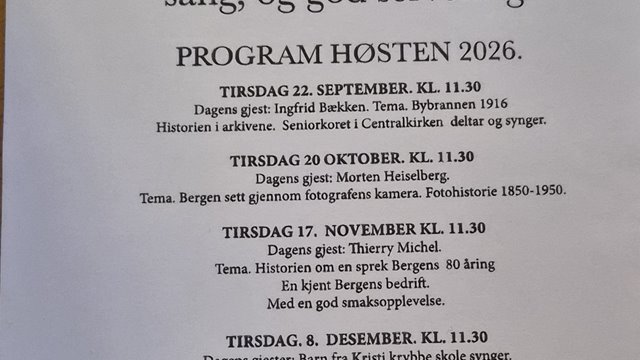 Formiddagstreffet høsten 2026